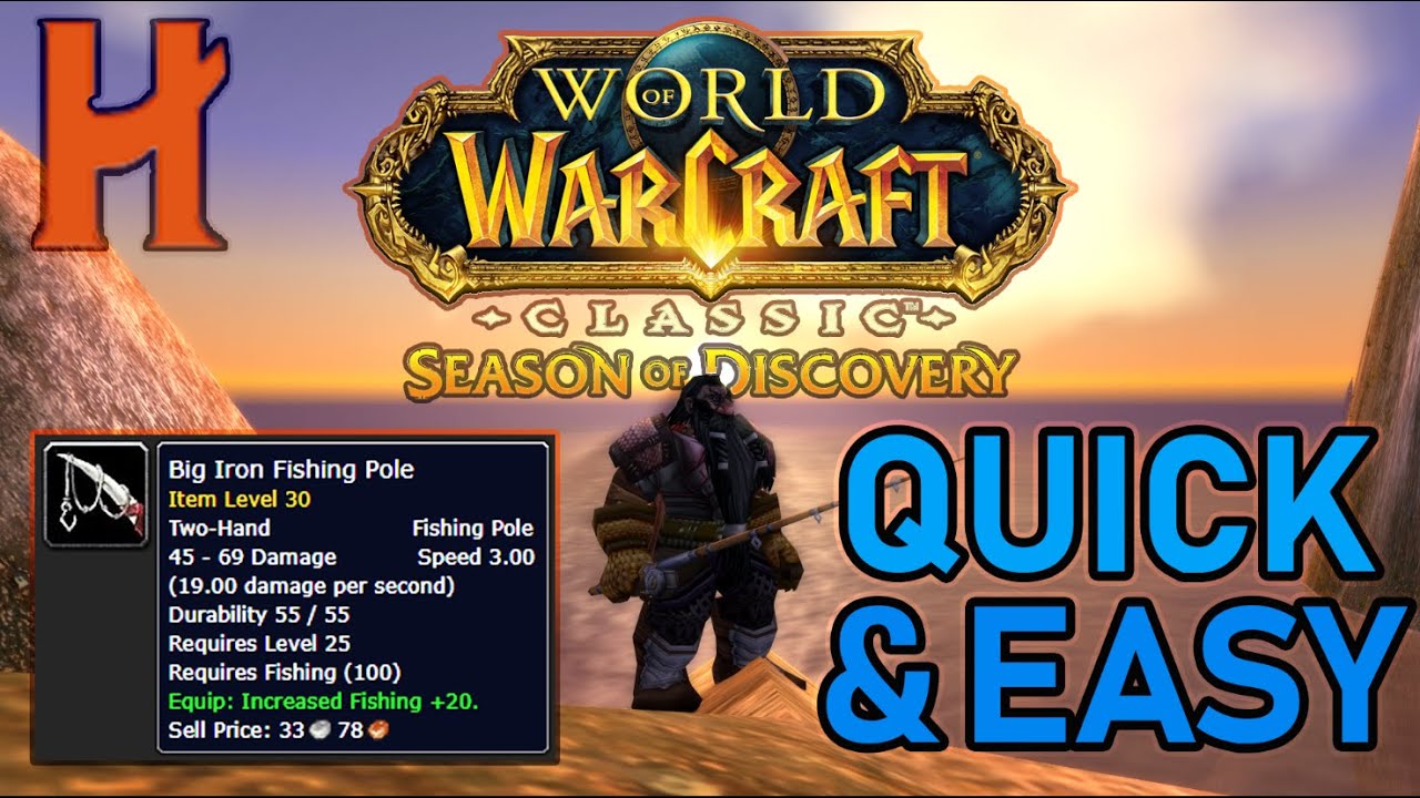 ๐ฎ Swiftly Snag the 'Big Iron Fishing Pole' at Low Levels! - WoW SOD Guide ๐๐ก