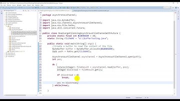 Read large file using AsynchronousFileChannel With Future class - Java NIO