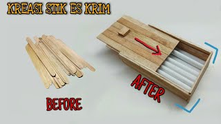 DIY Tempat Rokok Dari Stik Es Krim Simple dan Mudah | Ide Kreatif Kreasi Stik Es Krim