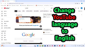 How to change youtube language to english on laptop