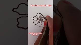 Easy Rose flower mehndi design 🌹#mehndi #art #henna #mehndidesign #shorts @shahinamehndiart #yt
