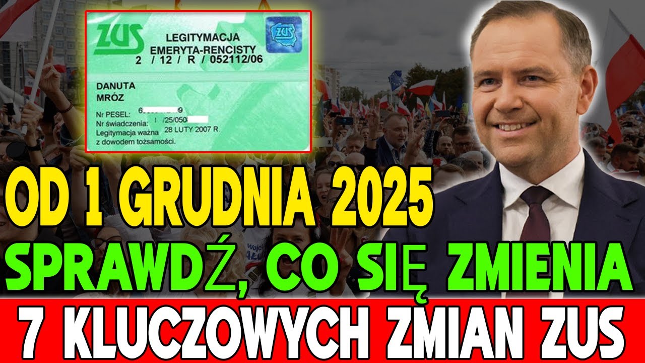 7 największych zmian w ZUS od 1 grudnia 2025 r. – co każdy emeryt powinien wiedzieć