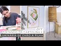 DIY Quadro c/ Cartolina + Luminária Decorativa   Decorando a cozinha 05