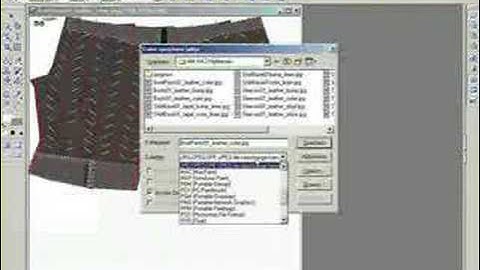 How to texture 3D clothing for Poser using PhotoImpact Part2
