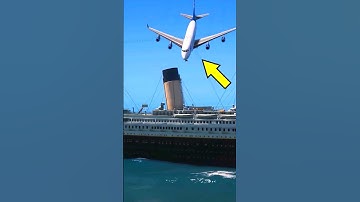 Airplane Crashes Into Titanic In GTA 5