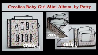 Crealies Baby Girl Mini Album, by Patty (English spoken)