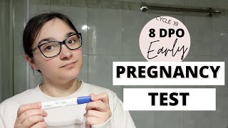 Early Pregnancy Test at 8 dpo || Progesterone is rising and im struggling today || Ttc baby 3 cycle