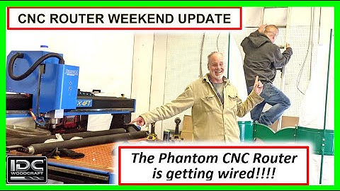 CNC Router Weekend Update, The Phantom CNC is getting wired! IDC Woodcraft Garrett Fromme