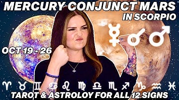 Mercury Conjunct Mars in Scorpio | Tarot & Astrology for All 12 Signs