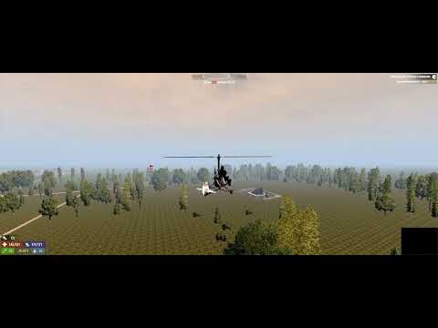 7 Days to Die Полет на автожире. Все складывается не так уж и плохо. Голодные зомби внизу.