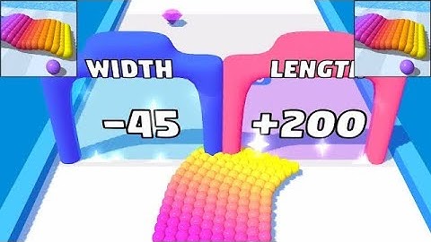 Canvas Run | Mobile Game | Satisfying game | ios android game | GamePlay All Levels