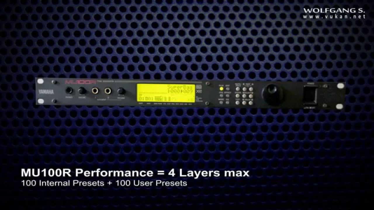Yamaha MU100R - VL Board Presets Demo - YouTube