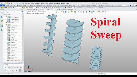 Tạo chi tiết xoắn trong ZW3D | Create A Twisted part in ZW3D