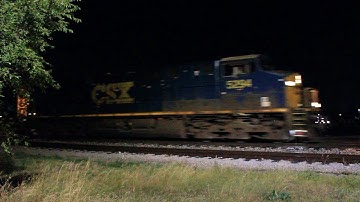 CSX ES40DC & SD40-2 make their way east @ Livonia w/ CSX Manifest Train D736