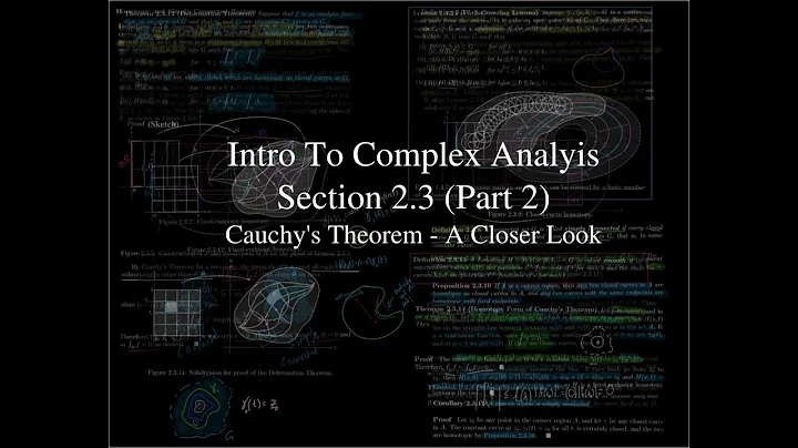 Intro To Complex Analysis - 2.3 (Part 2) Cauchy's Theorem - A Closer Look