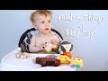 Baby toys vs random things  9 month old test