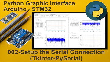 002-Python Live stream Graphic UI Arduino-STM32:Setup the Serial Connection ( Tkinter - PySerial )