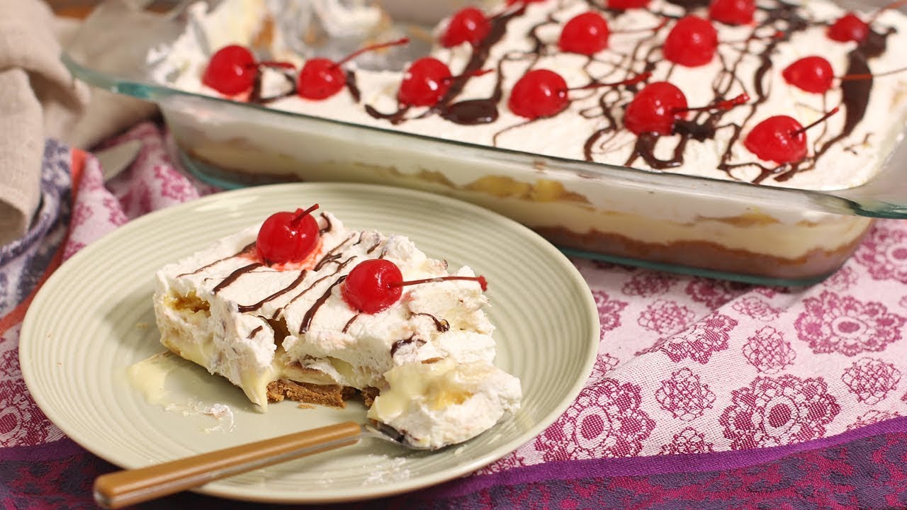 No-Bake Banana Split Dessert | Laura in the Kitchen