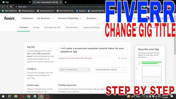 ✅  How To Change Gig Title On Fiverr 🔴