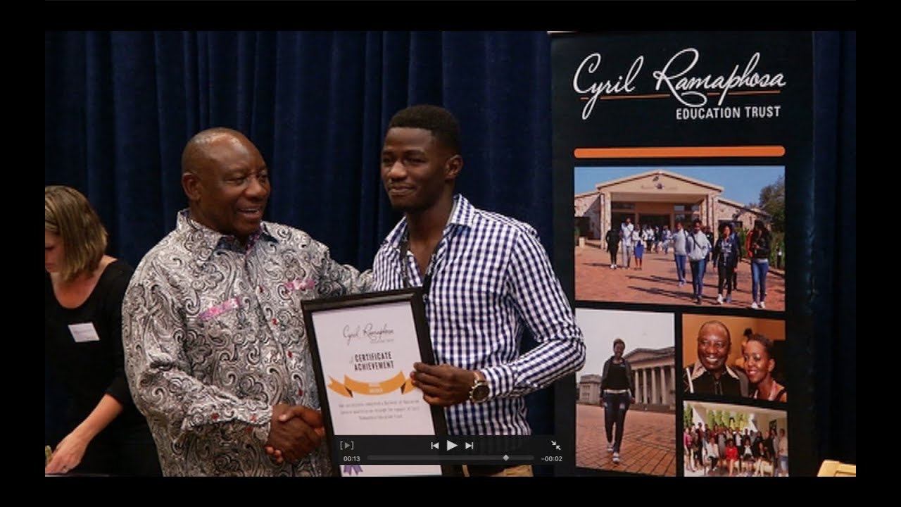 Deputy President Cyril Ramaphosa addresses the Cyril Ramaphosa Education Trust (CRET) Awards - YouTube