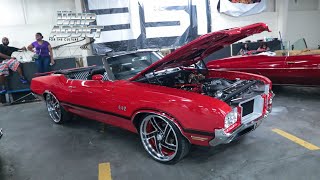 WhipAddict: Red LSX 72' Oldsmobile Cutlass Convertible on 22/24" Custom Billet Wheels