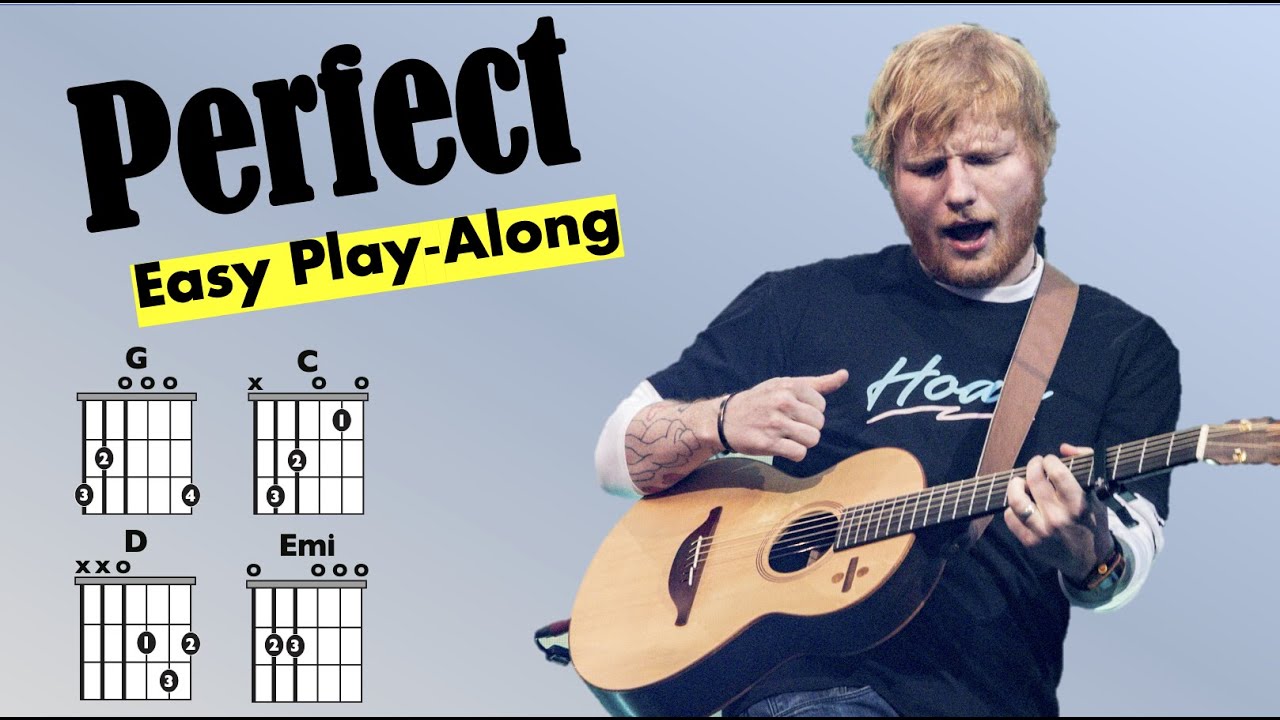 Perfect Ed Sheeran EASY GuitarLyric Play Along