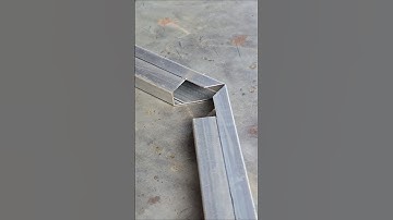 technique of cutting square tubes to create joints that lock tightly