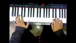 Video thumbnail of "Om Jai Jagdish Hare on keyboard or piano with Left hand Accompaniment"