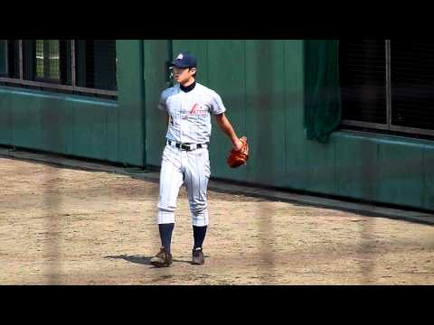 試合前の歳内投手(2011アジアＡＡＡ選手権・香港戦)