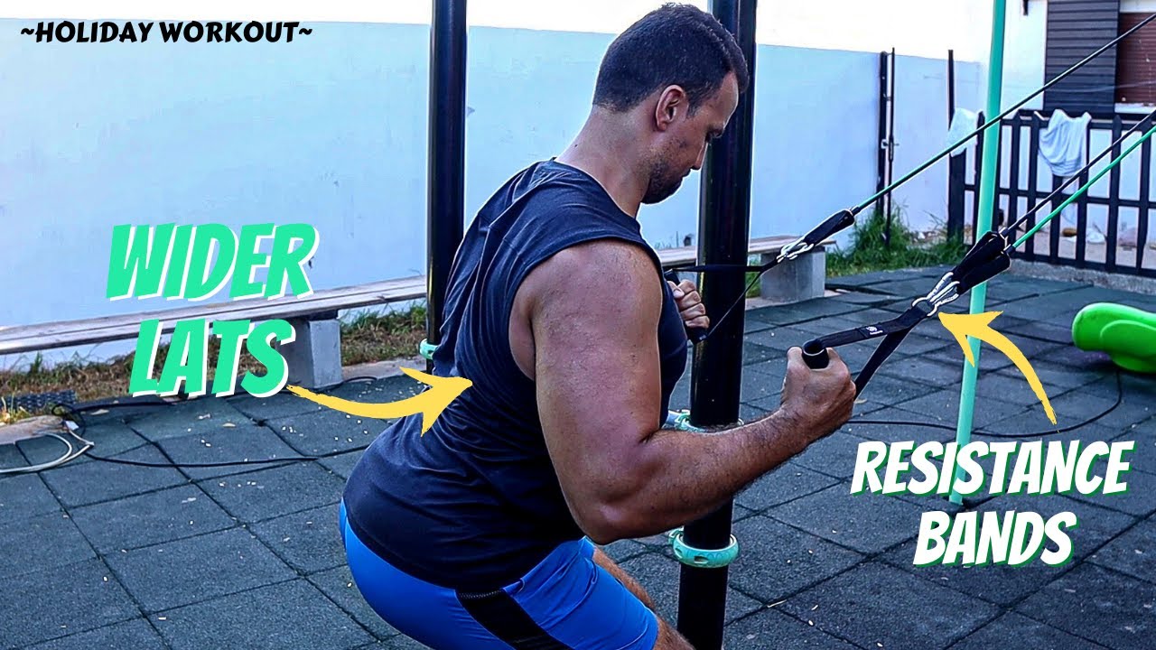 BODYWEIGHT and RESISTANCE BANDS Back & Biceps Holiday Workout YouTube