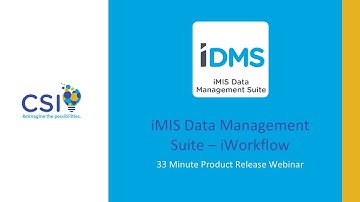 iMIS Data Management Suite | iWorkflow Launch