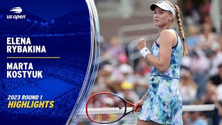 Elena Rybakina vs. Marta Kostyuk Highlights | 2023 US Open Round 1