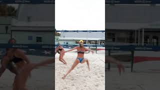 Smart Drop by Alexa Downie #shorts #beachvolleyball