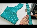 Blouse Neck Design | Frill Blouse Back Designs | Cutting And Stitching Back Neck Blouse Design