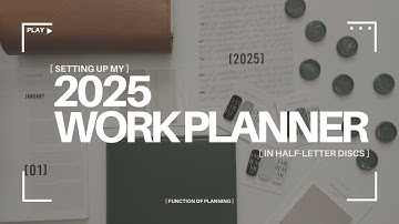 2025 Work Planner Half Letter Disc Setup