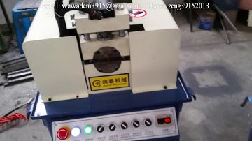 Single head chamfering machine for small metal solid bar beveller chamfer deburring tools
