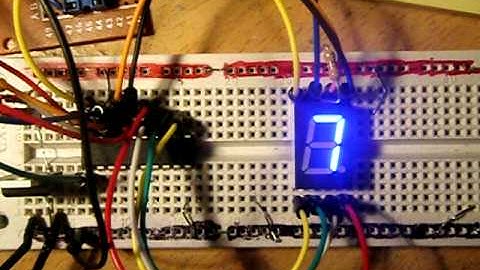 7 Segment display driven by AVR