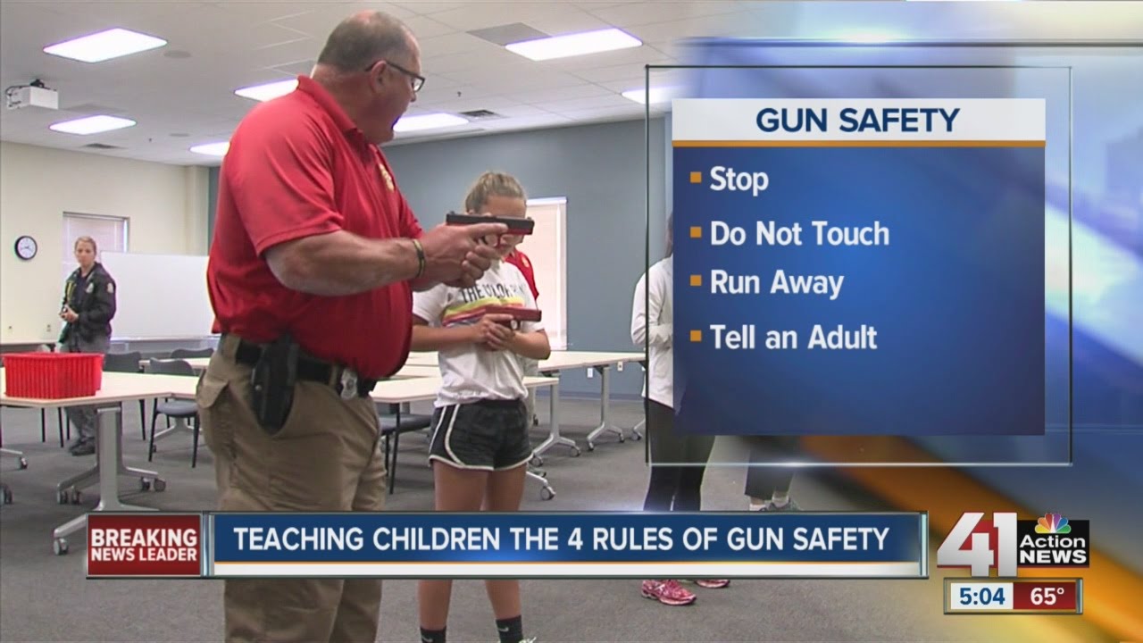Teaching children the four rules of gun safety YouTube