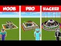 Minecraft NOOB vs PRO vs HACKER: SAFEST HOUSE BUILD CHALLENGE in Minecraft / Animation