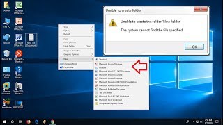 how to create new folder in windows 10