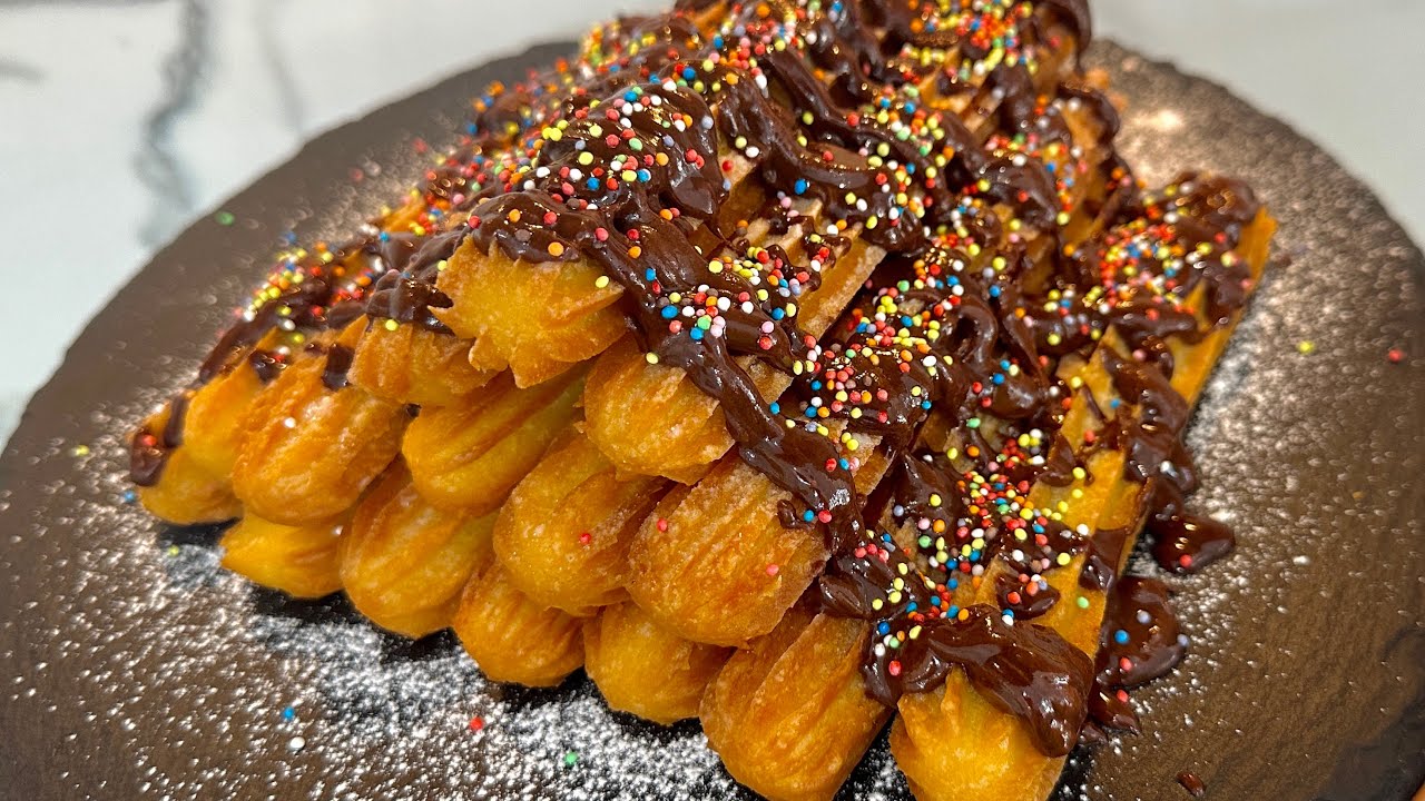 Tullumba pa Sherbet CHURROS Krokante nga jasht të Buta nga mbrenda 🤤🤤🤤