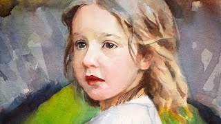 Watercolor painting a baby girl part 2 screenshot 4