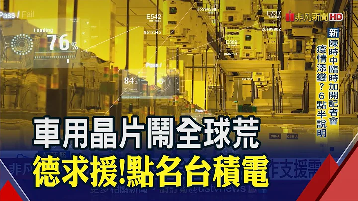 車用晶片荒恐達一年?德求援盼提高供給量 台積電這麼說...｜非凡財經新聞｜20210124 - 天天要聞