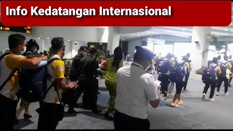 SITUASI KEDATANGAN INTERNASIONAL TERMINAL 3 BANDARA SOEKARNO HATTA, MINGGU 26 SEPT 2021