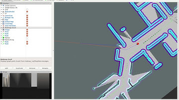 ROS navigation through a partially mapped environment