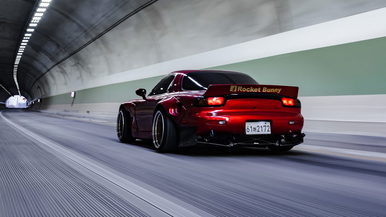 Austin's Wild Rocket Bunny Mazda RX-7 - YouTube