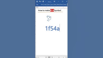 Bird Symbol code in MS Word 🕊👌 #msword #mswordsymbol #shortsviral