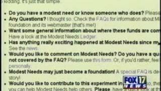 Modest Needs profiled by Nashville FOX Affiliate