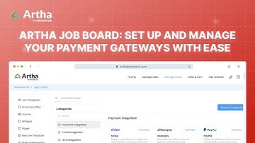 Artha Job Board: Set Up and Manage Your Payment Gateways with Ease
