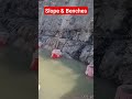 Power Intake Slope and Benches at Hydro Power Project #slope #benches #earthwork #viralvideo  #civil